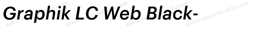 Graphik LC Web Black字体转换
